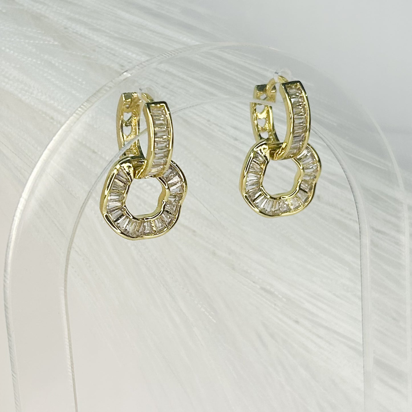 Susannah Shiny Hoops 2n1 Earrings
