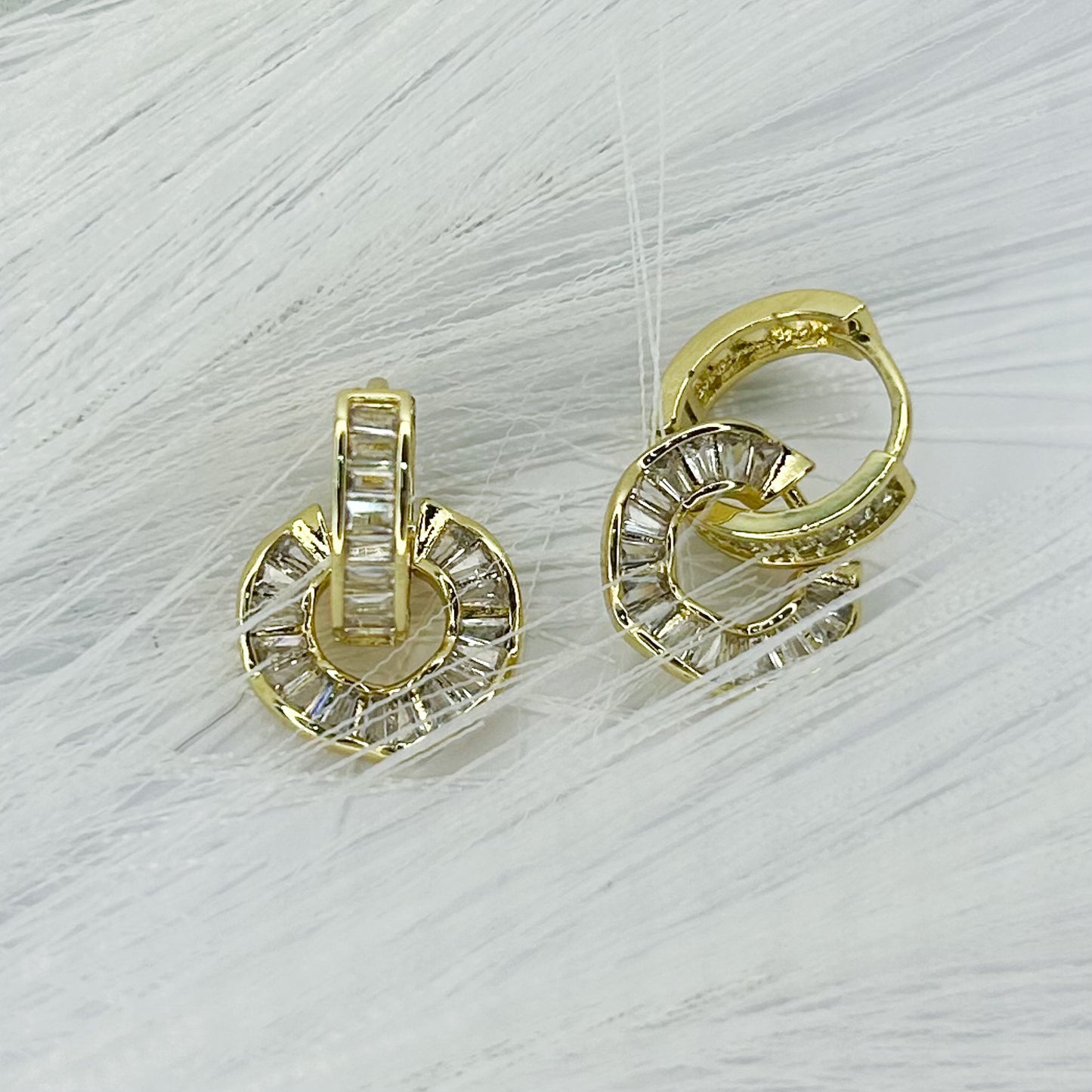 Susannah Shiny Hoops 2n1 Earrings