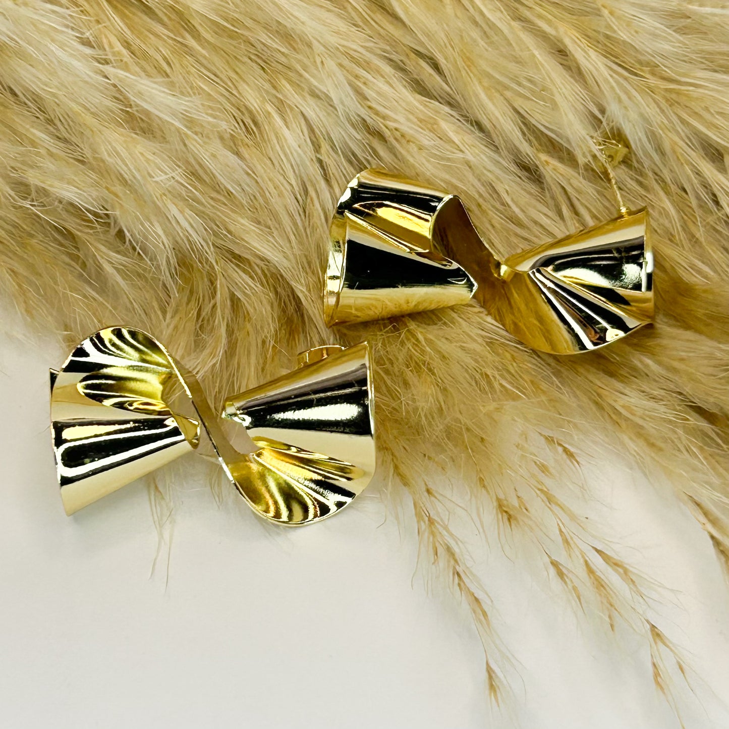 Clea Gold Stud Earrings