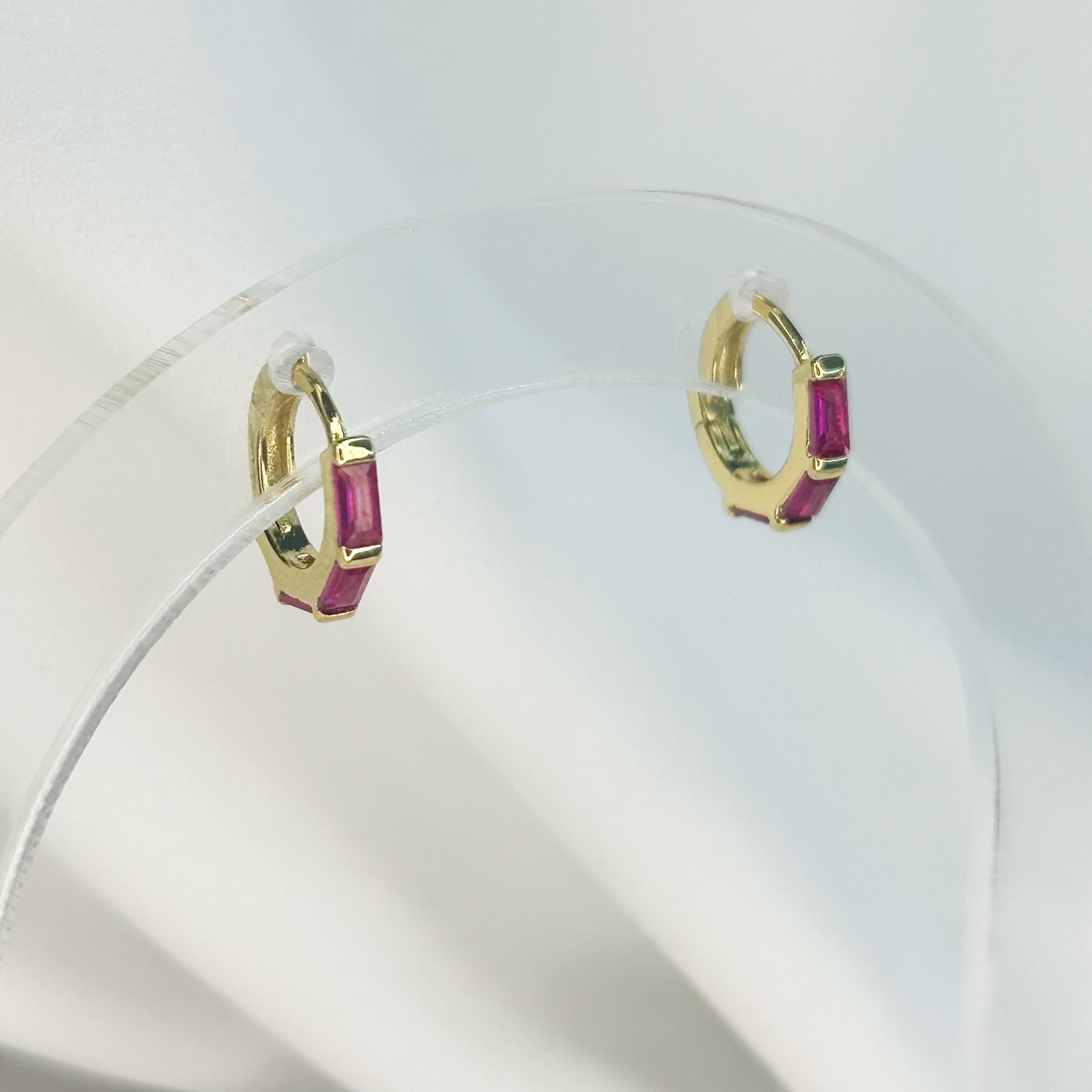 Narella Shiny Huggie Earrings