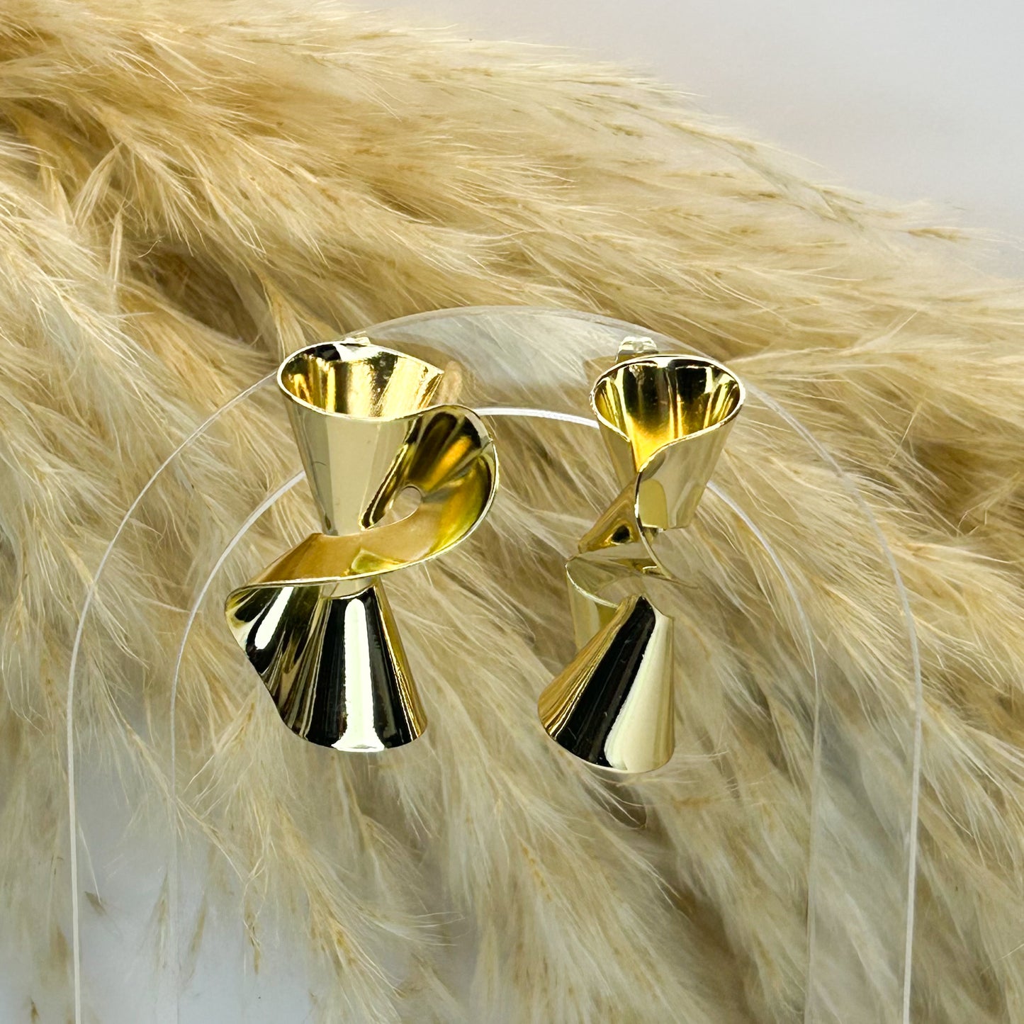 Clea Gold Stud Earrings