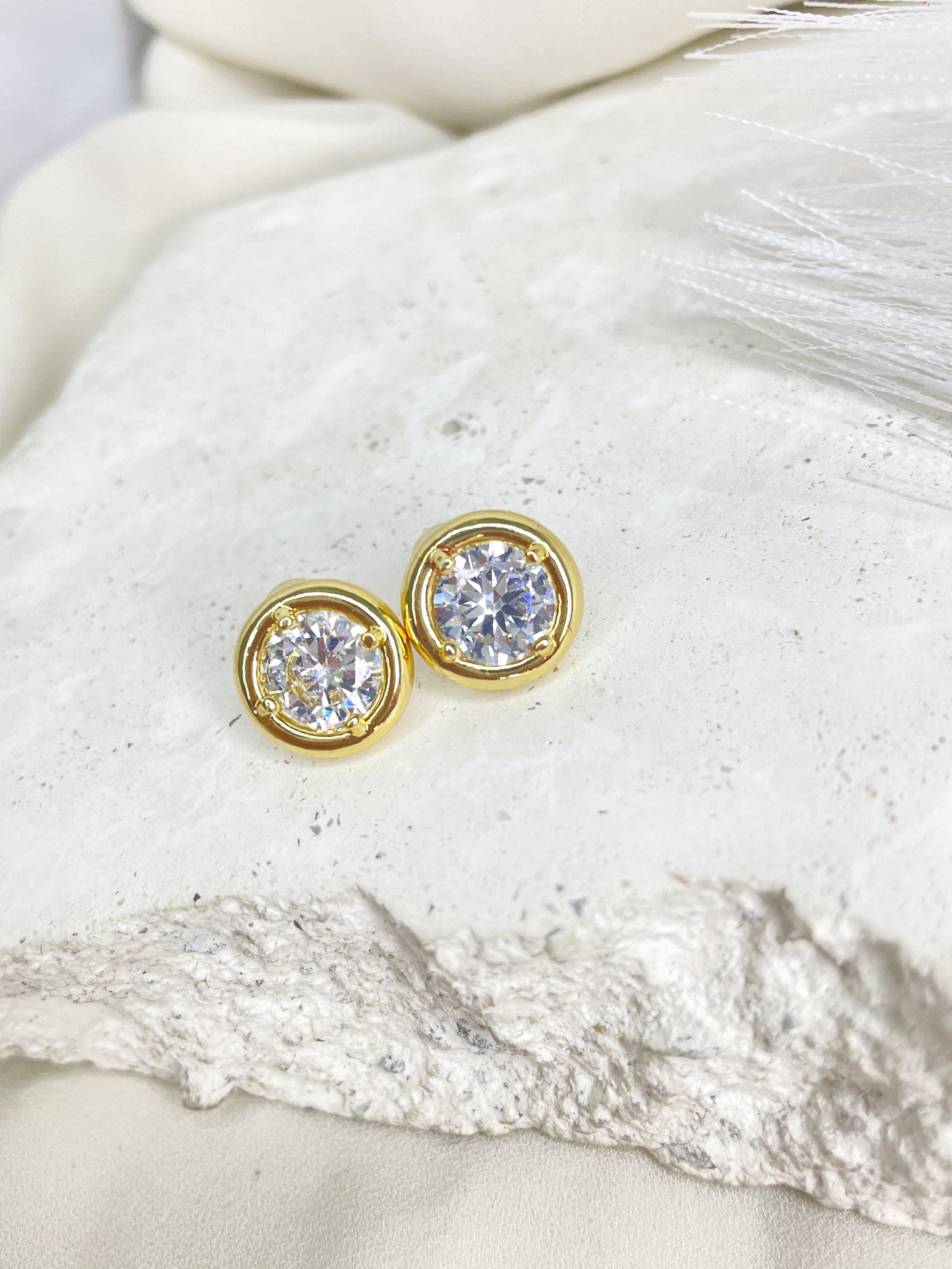 Esme Gold Stud Earrings