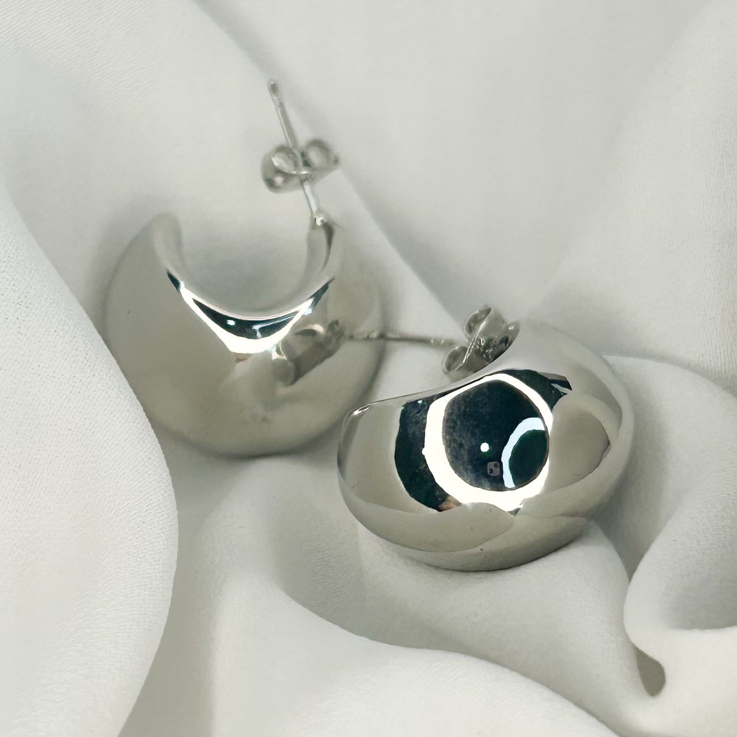 Francesca Silver Stud Earrings