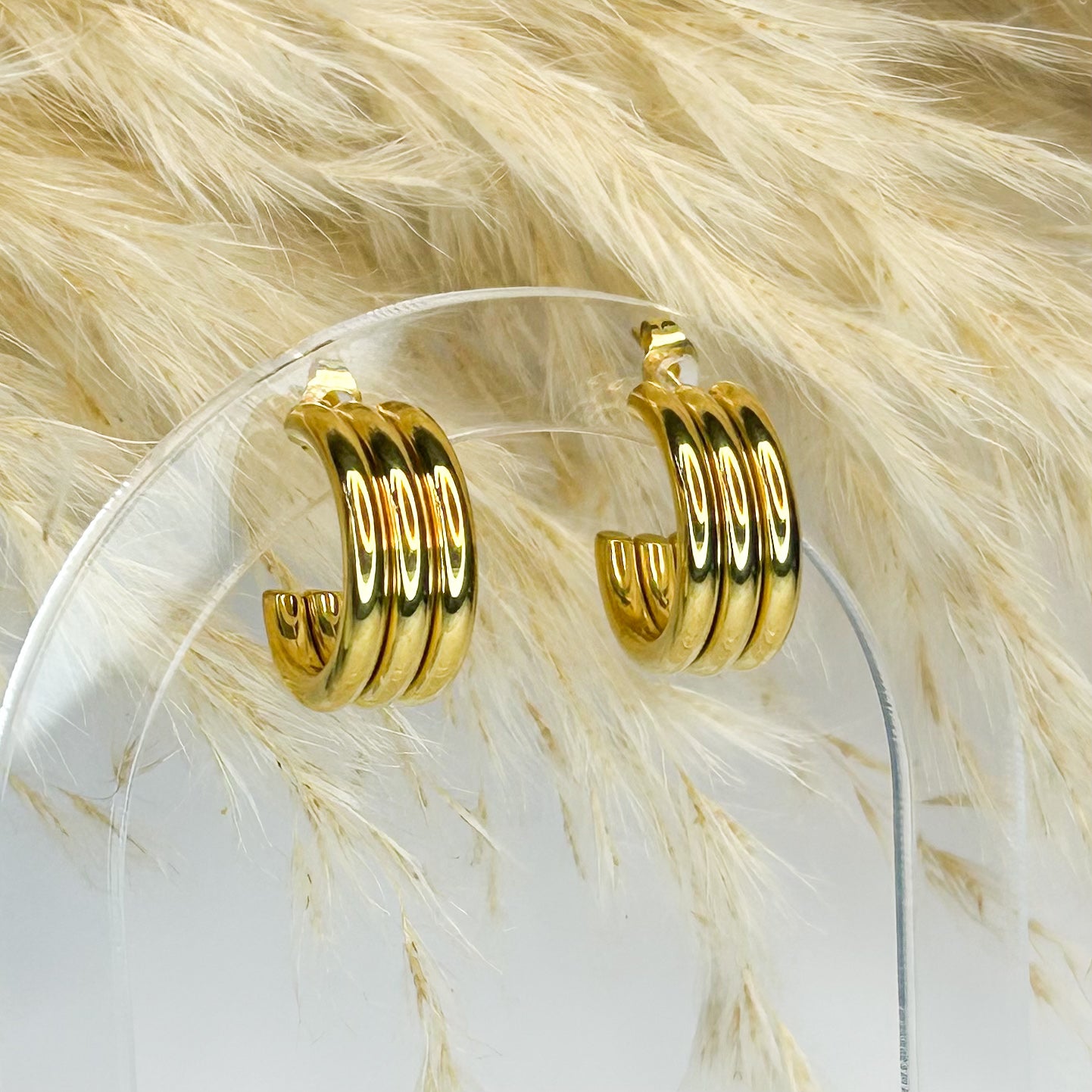 Aurelia Gold Stud Earrings