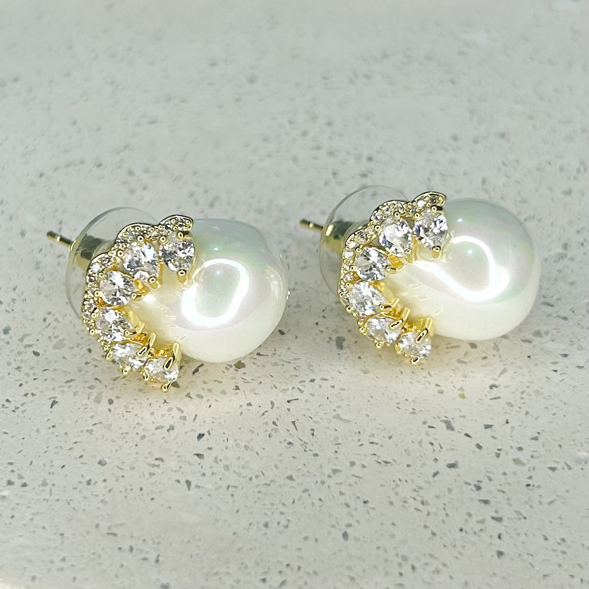 Shannon Pearl Stud Earrings
