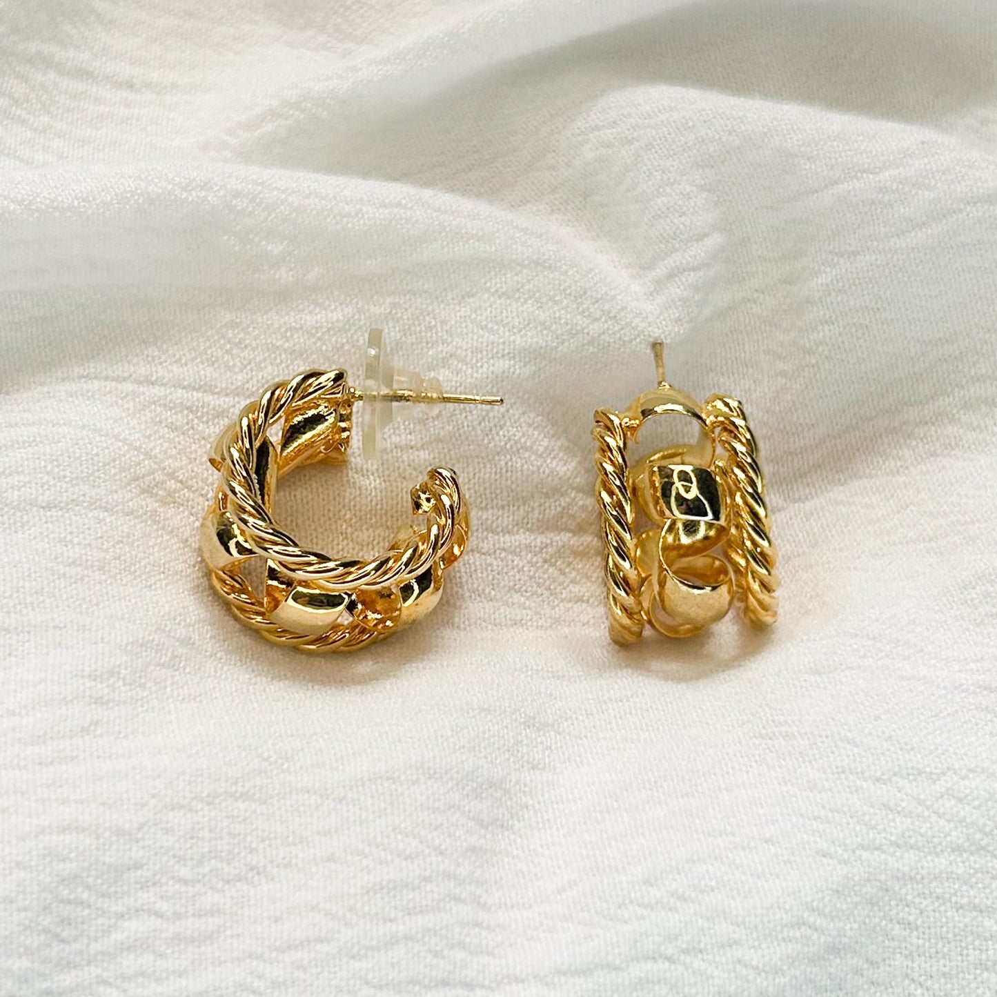 Amalie Gold Stud Earrings