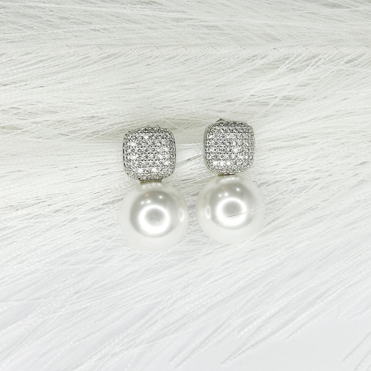 Karina Silver Stud Earrings