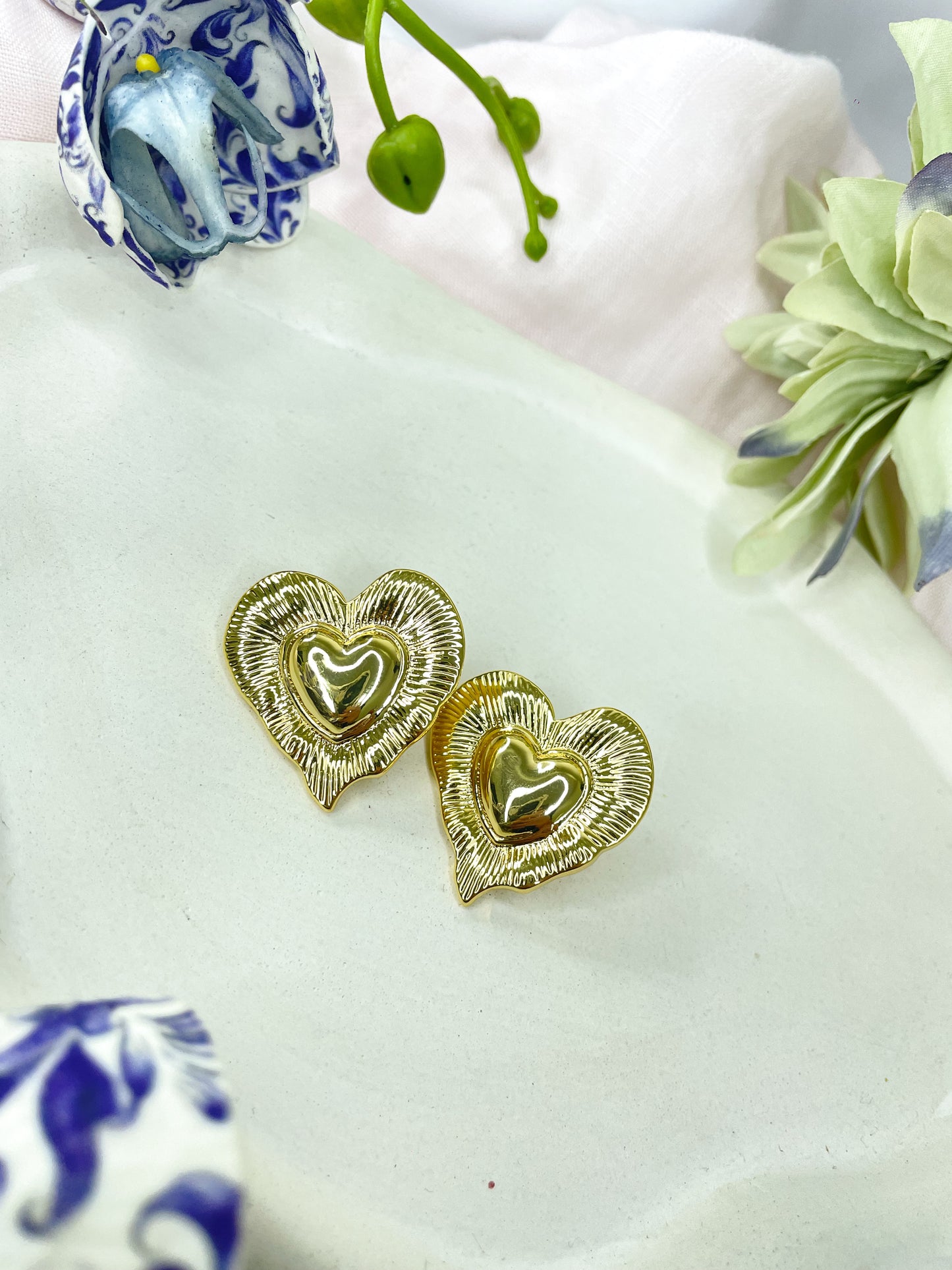 Reign Gold Stud Earrings