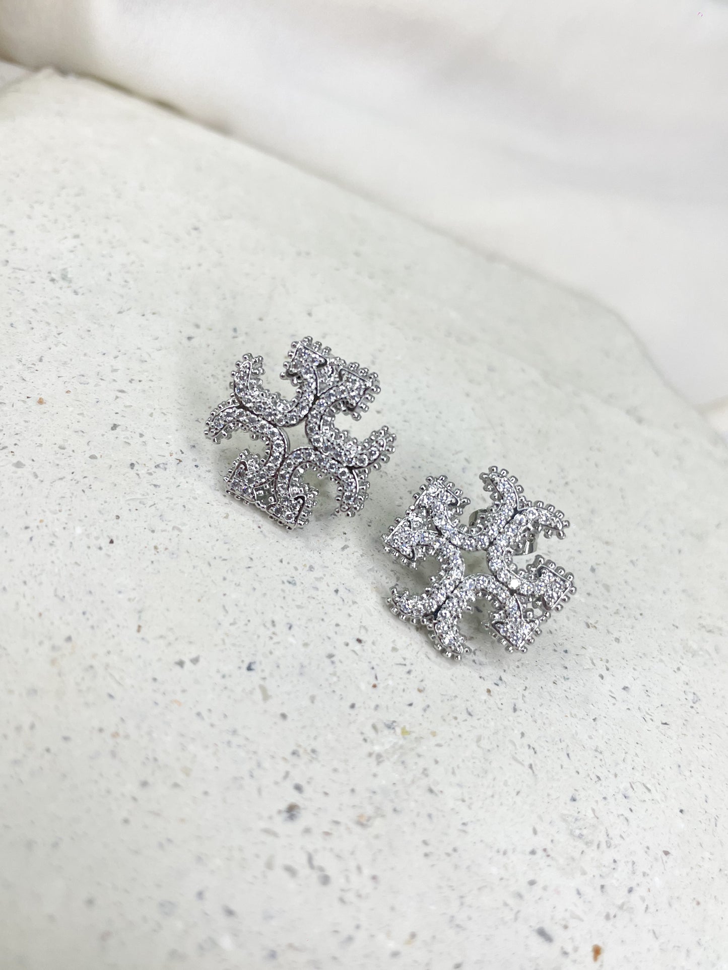 Silvie Silver Stud Earrings