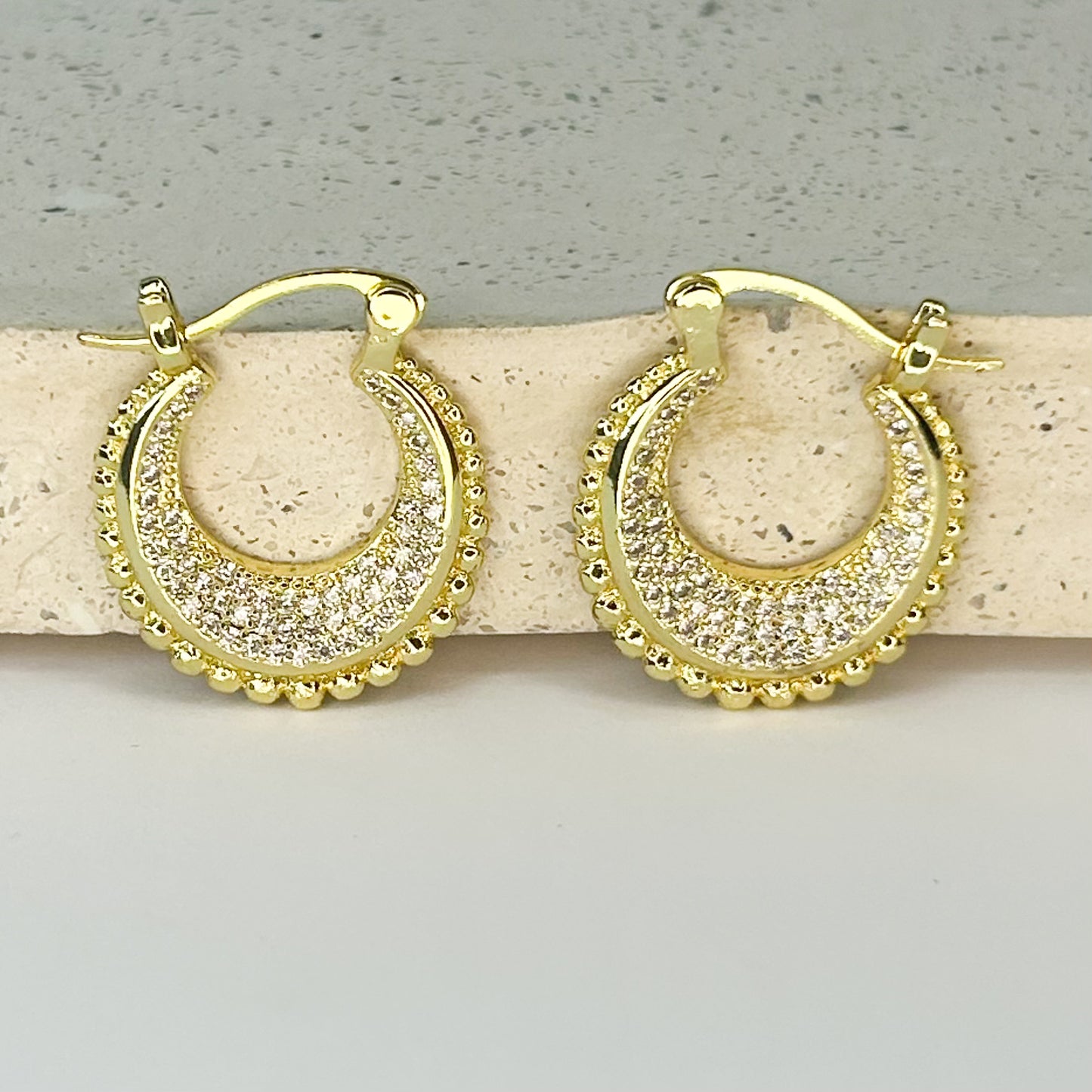 Liesel Shiny Huggie Earrings
