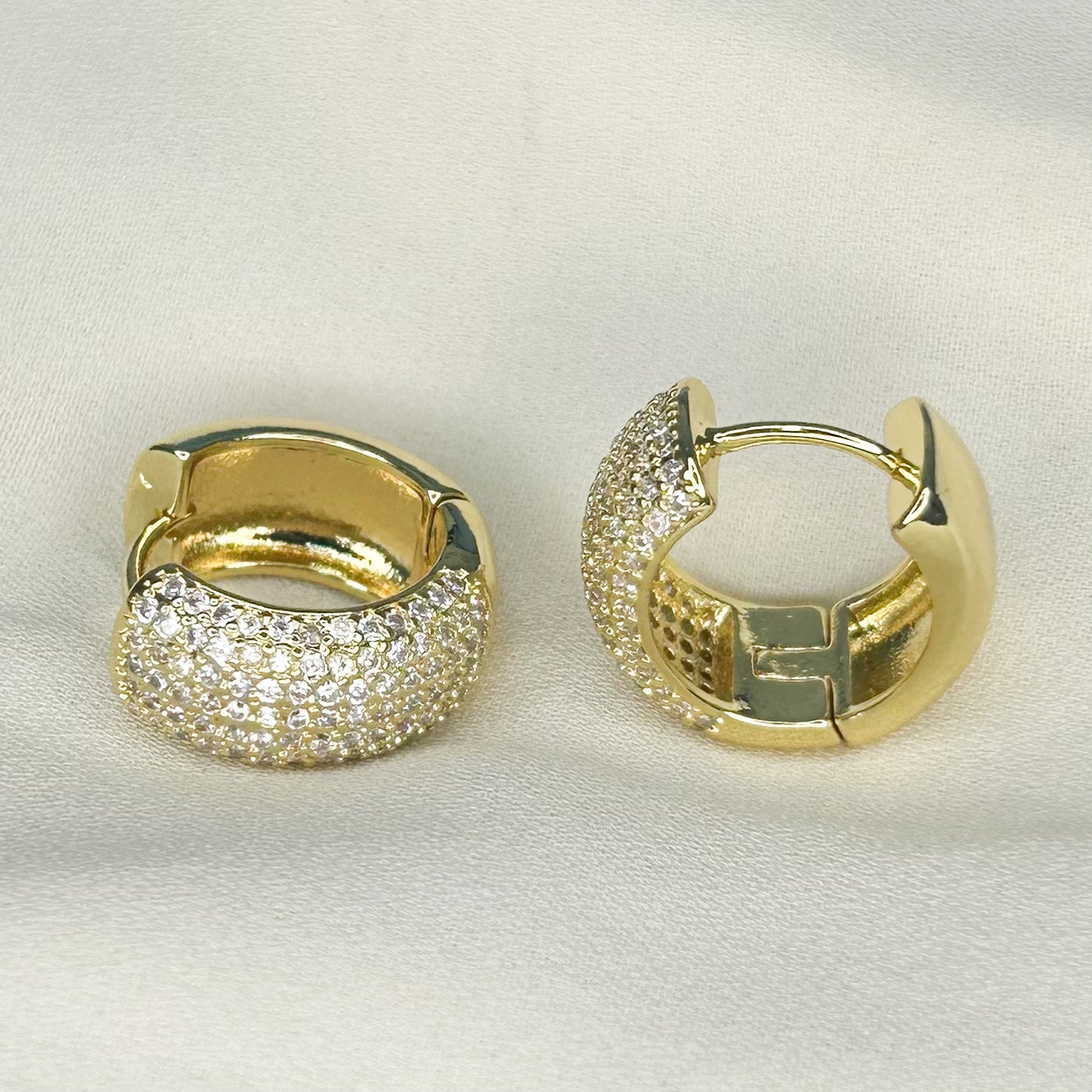 Cora Shiny Hoop Earrings