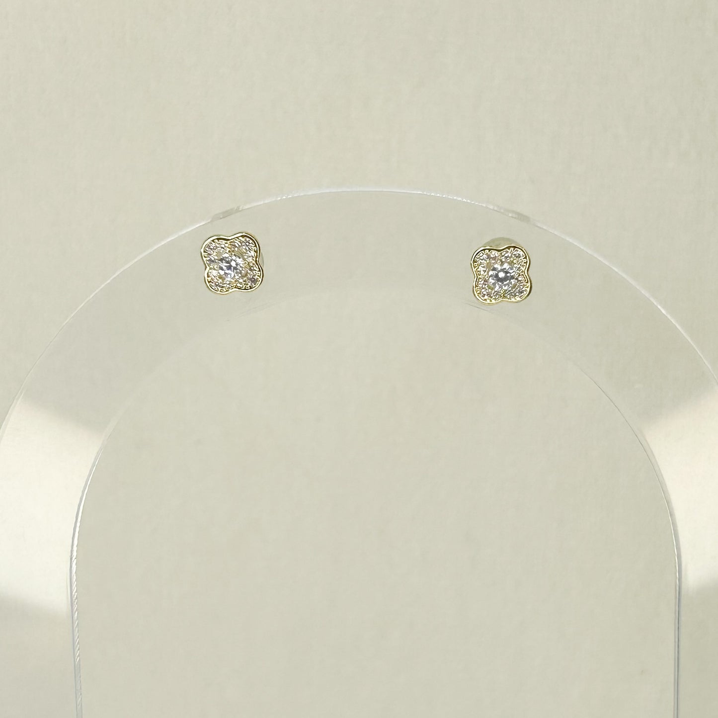 Bleu Shiny Stud Earrings