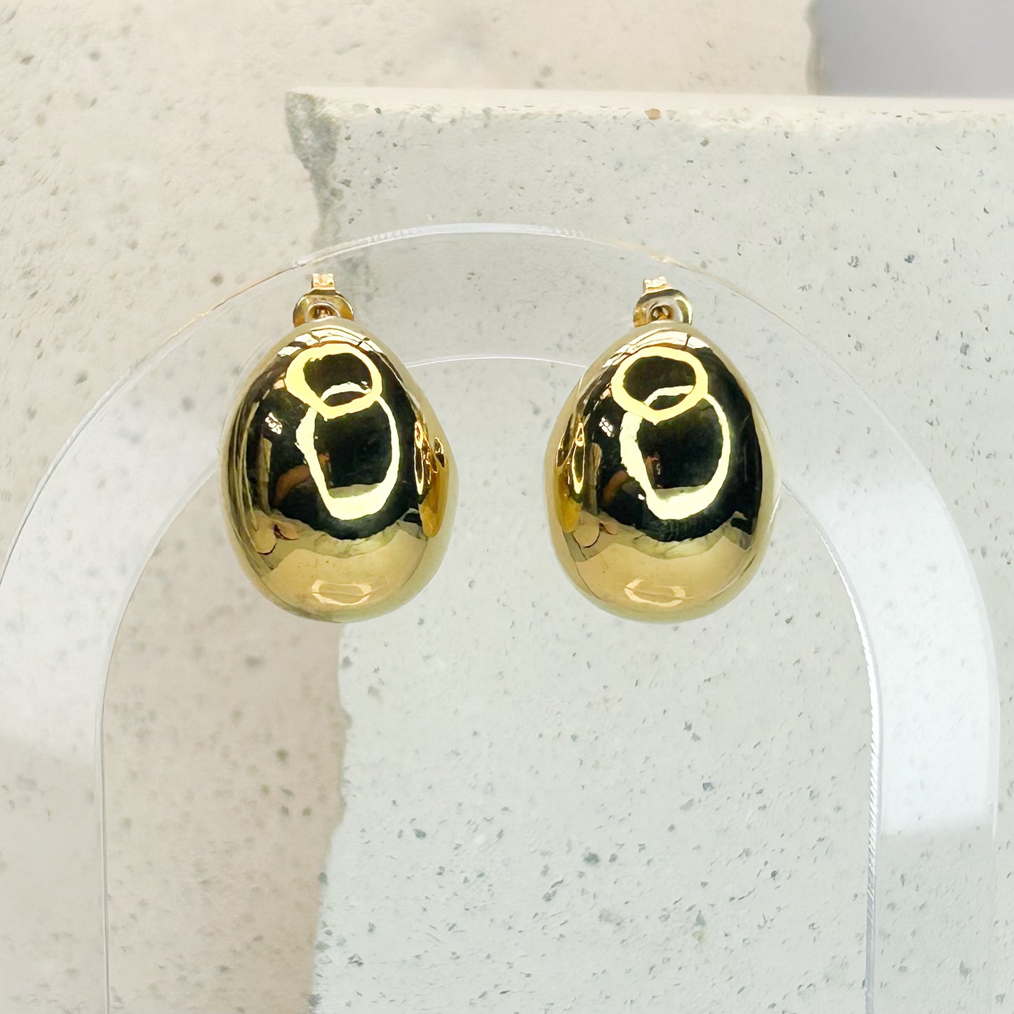 Elora Gold Stud Earrings