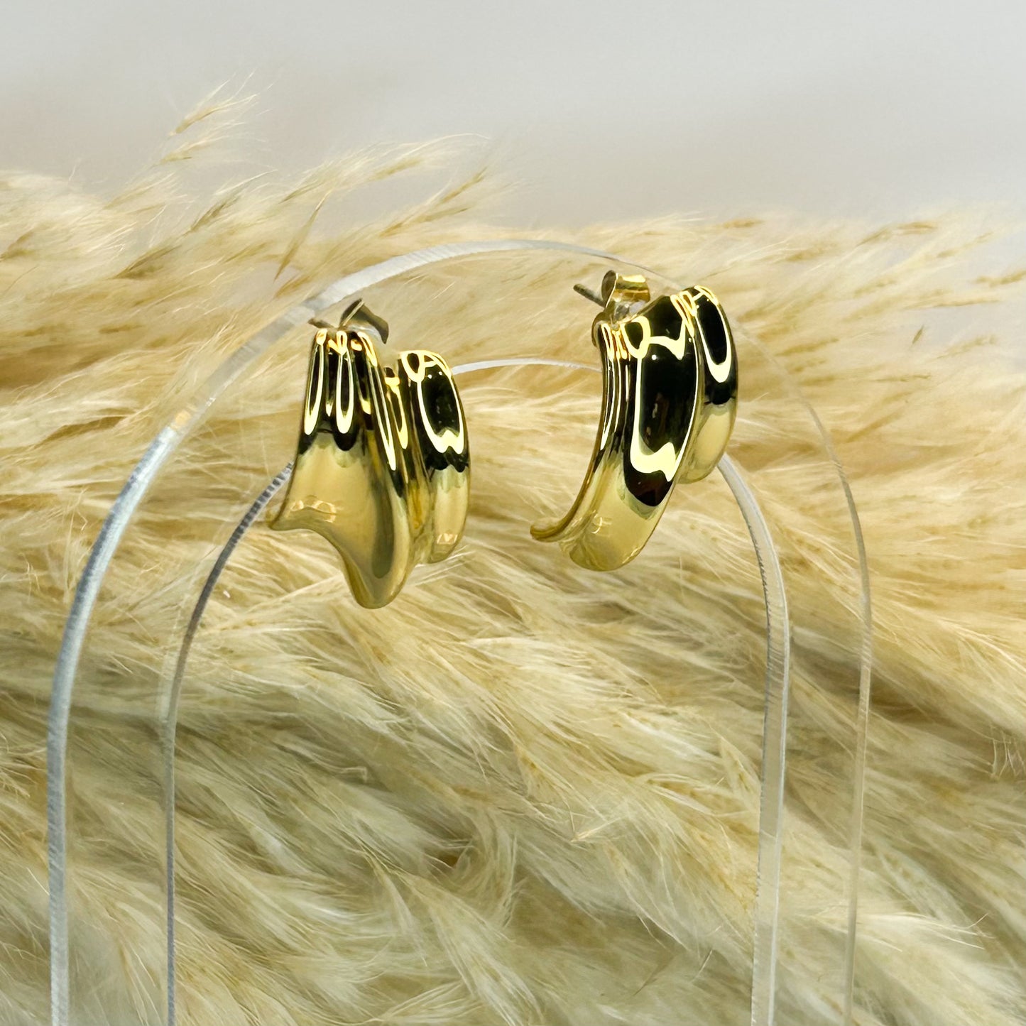 Tobi Gold Stud Earrings