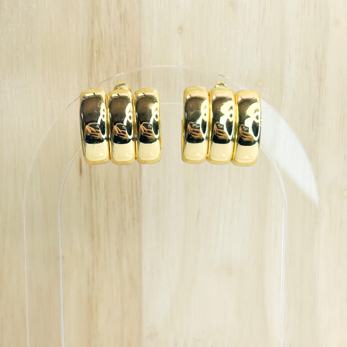 Libby Gold Stud Earrings