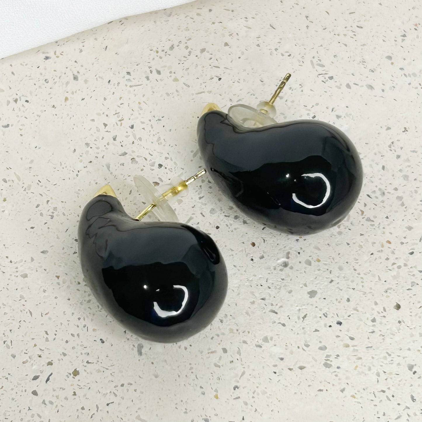 Lilian Colored Drop Stud Earrings