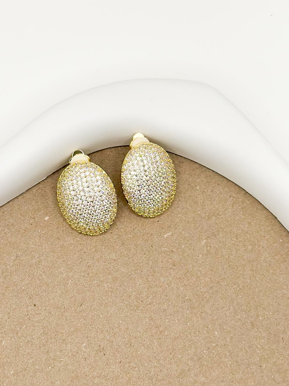 Voux Shiny Gold Earring