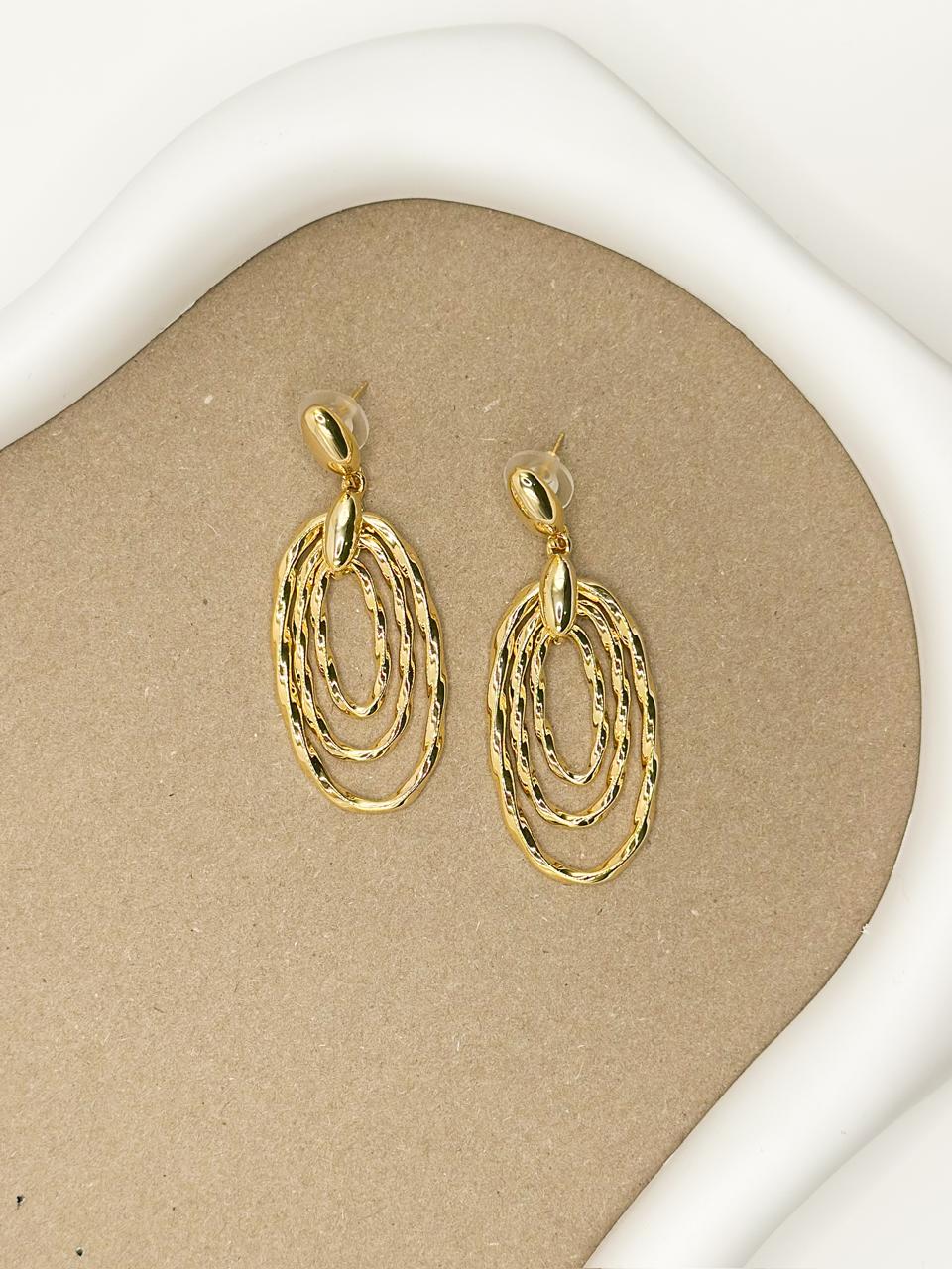 Halo Gold Earring