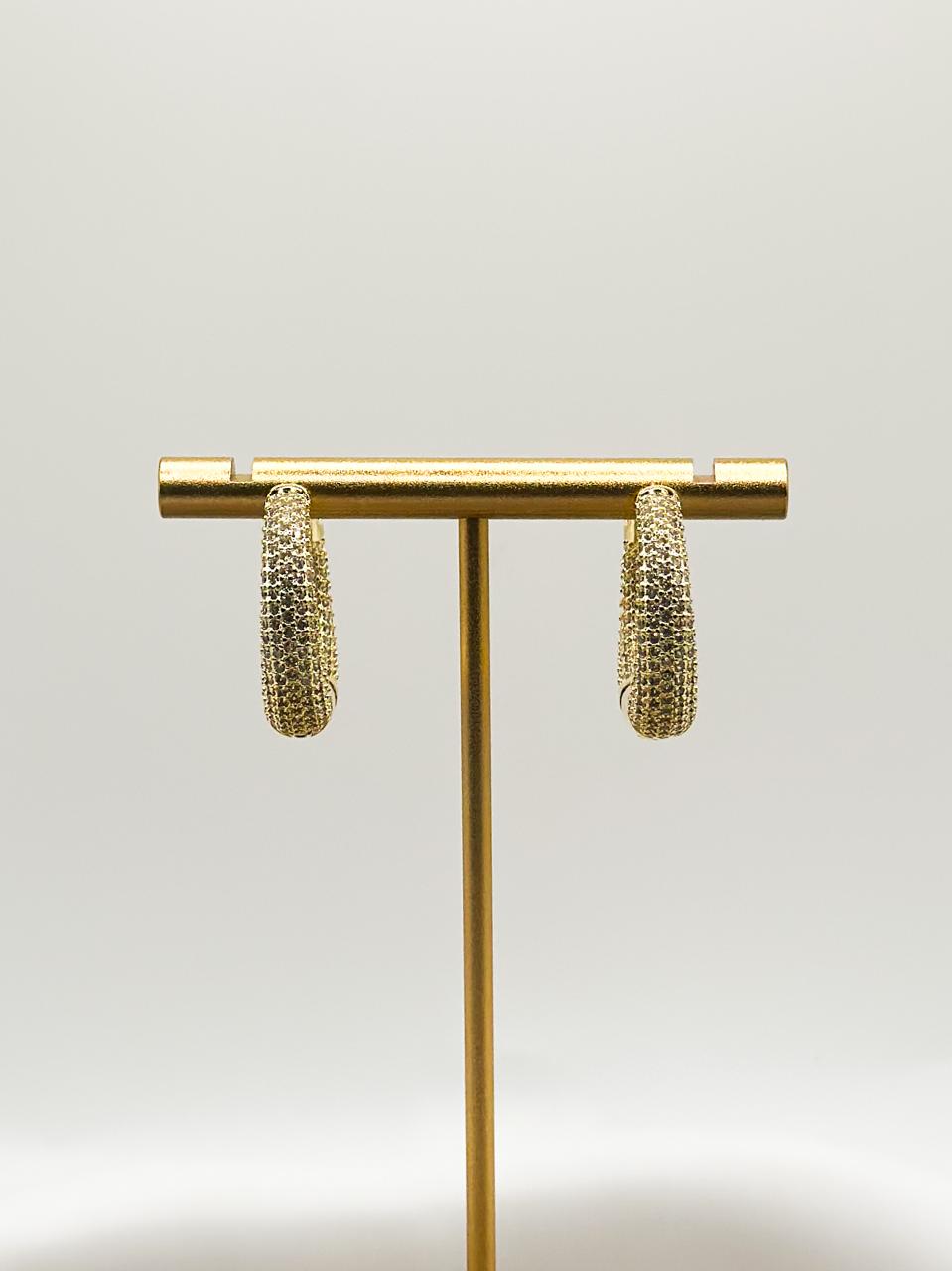 Lia Shiny Gold Earring
