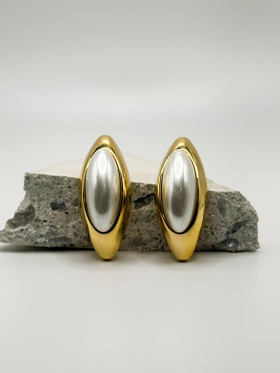 Sirene Gold Pearl Earring
