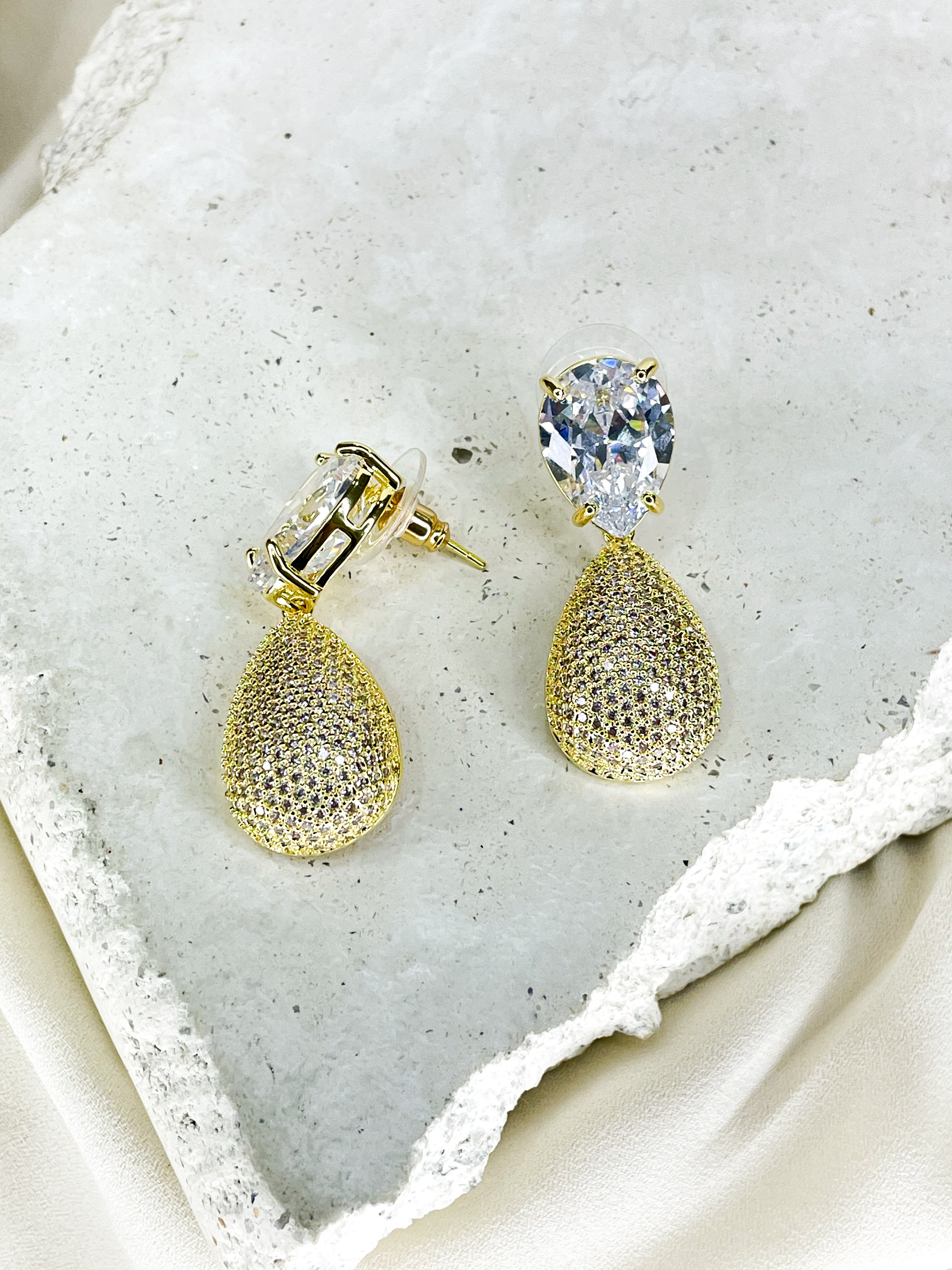 Paolo gold stud Earring