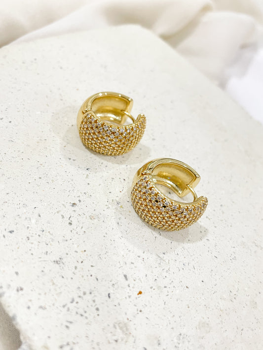 Arianna Gold Hoop Earrings
