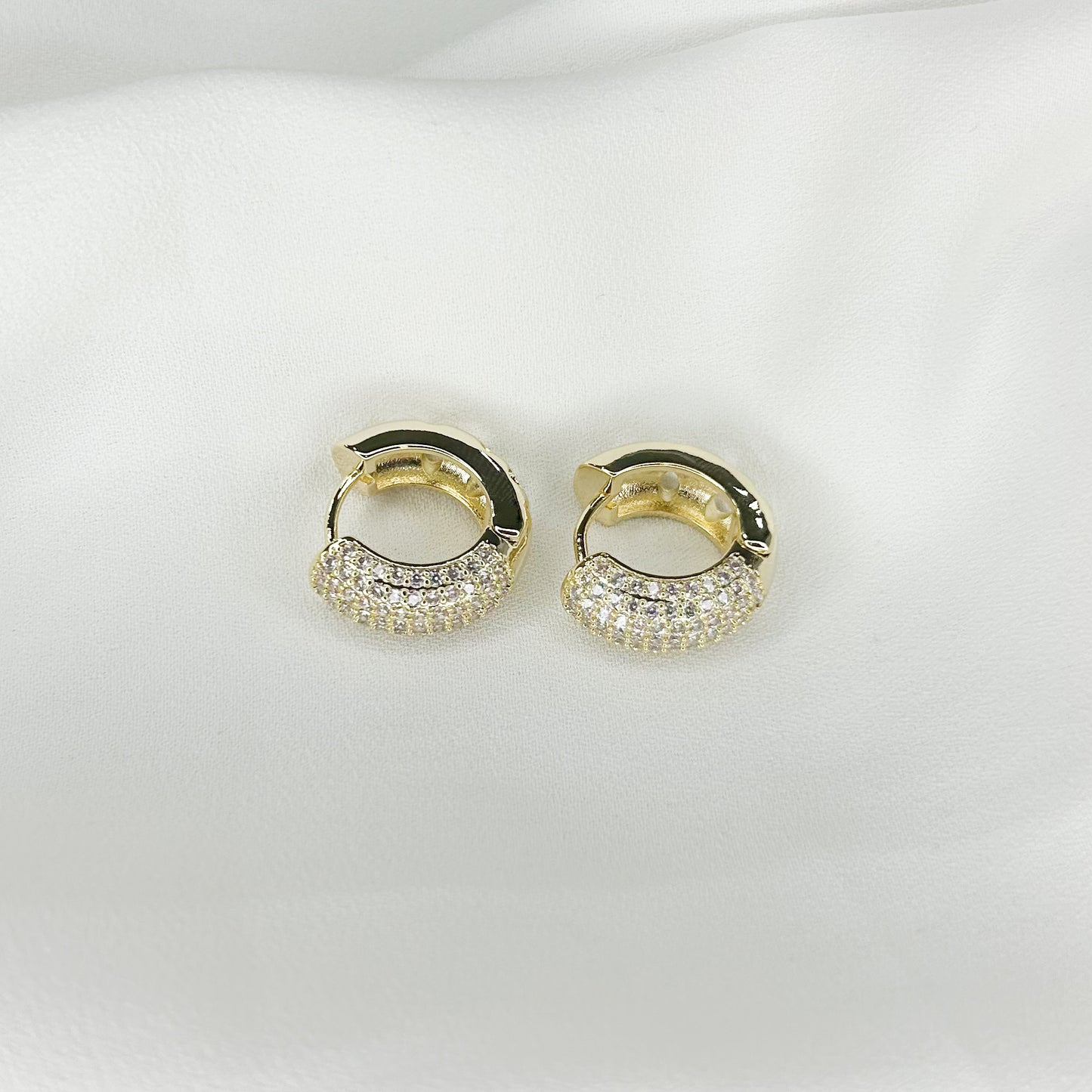 Adrielle Shiny Hoop Earrings