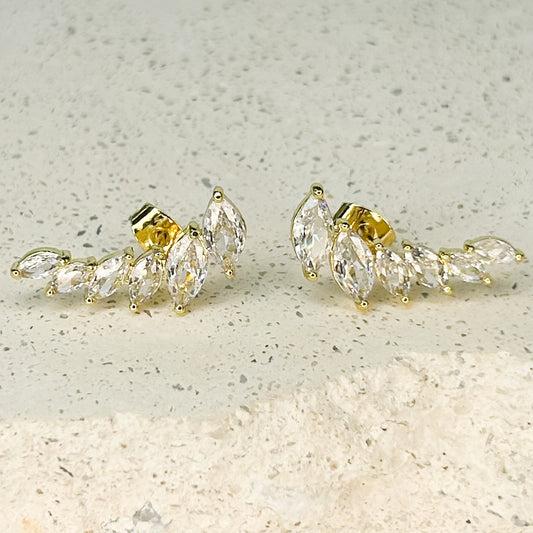 Olaya Shiny Stud Earrings
