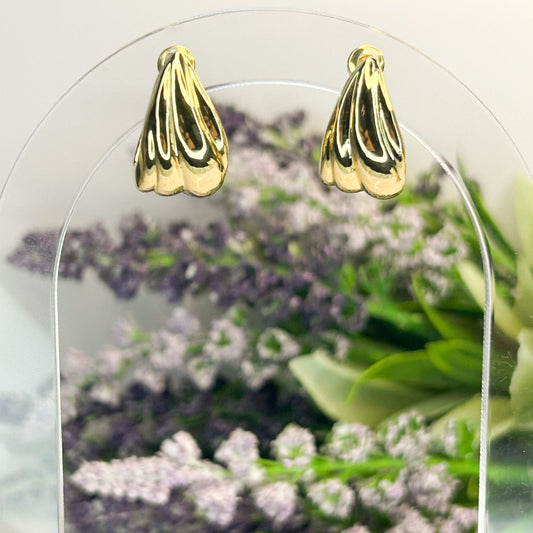 Clover Gold Stud Earrings