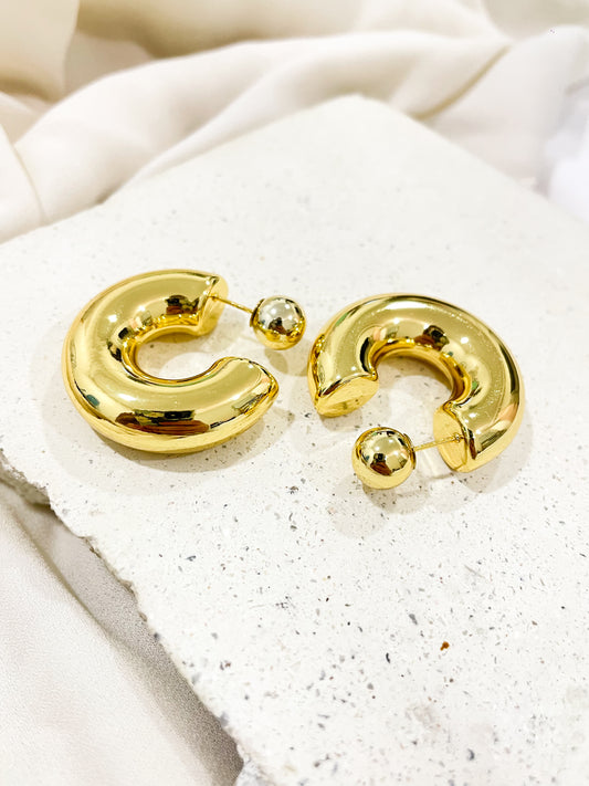 Eloise Gold Stud Earrings