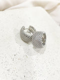Coraline Silver Hoop Earrings