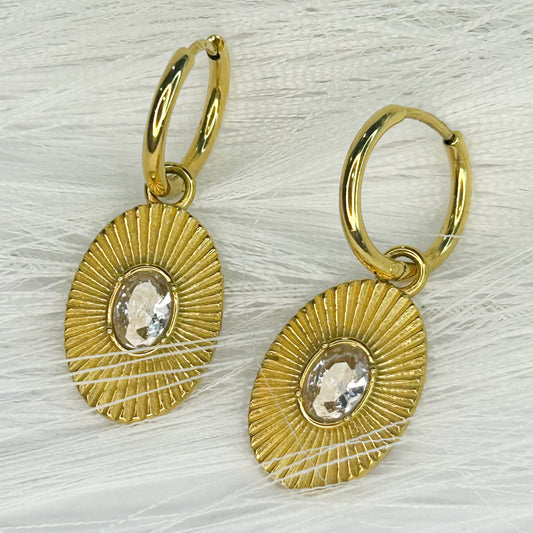 Michelle Shiny Hoop Earring