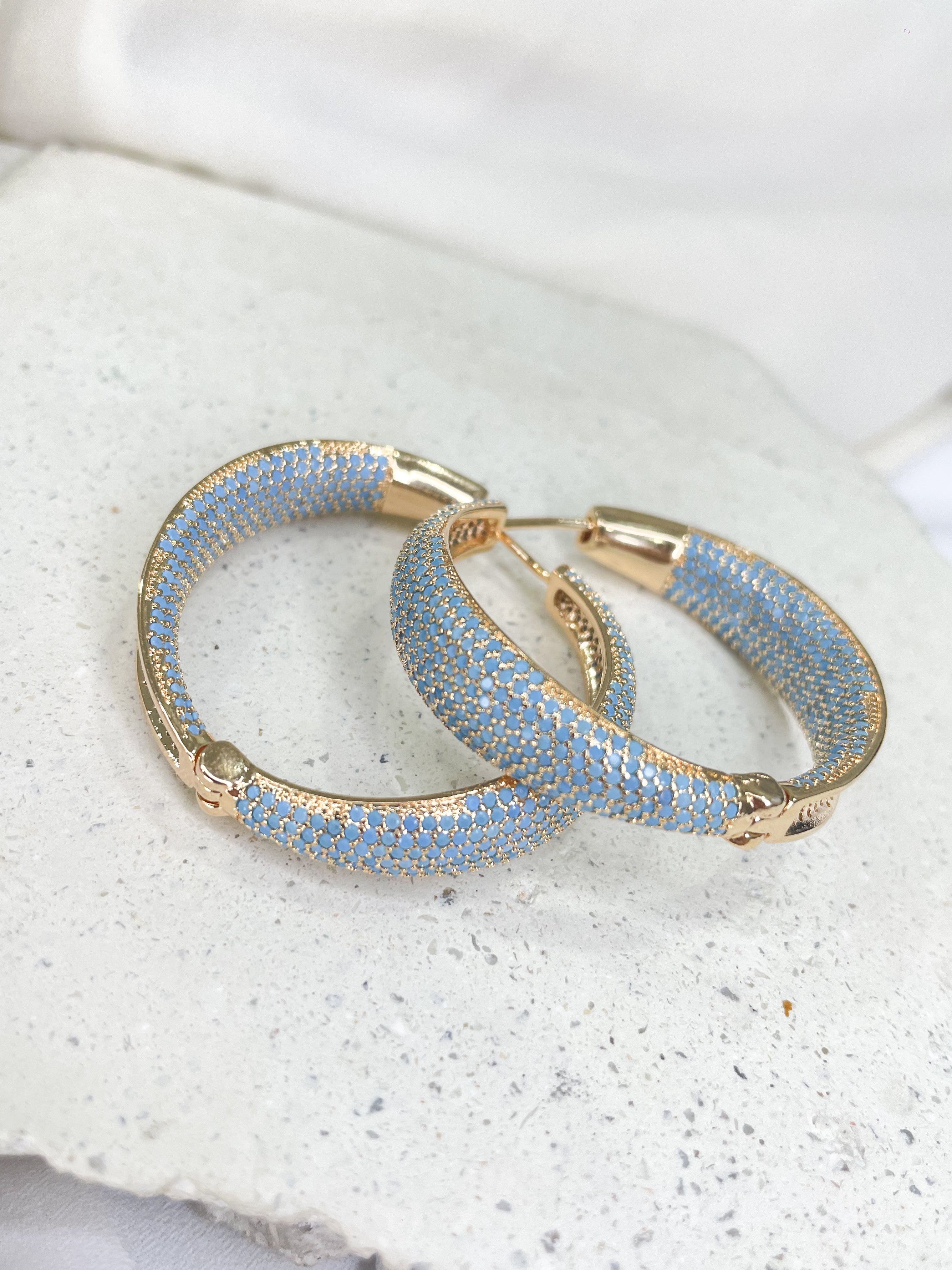 Bluey Gold Hoop Earrings