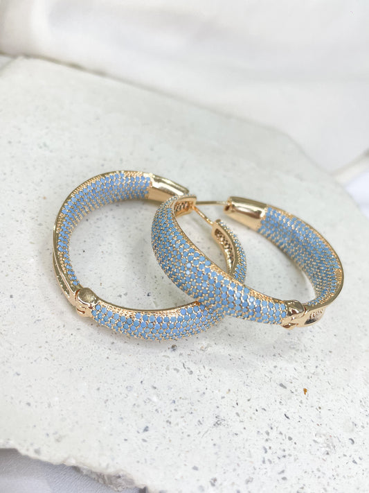 Bluey Gold Hoop Earrings
