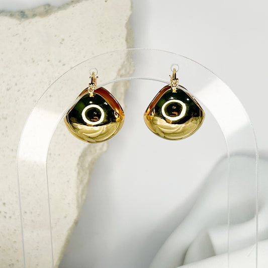 Dominique Gold Hoop Earrings