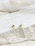 Lila gold stud Earrings