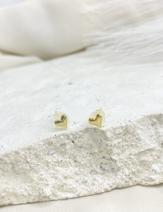 Lila gold stud Earrings