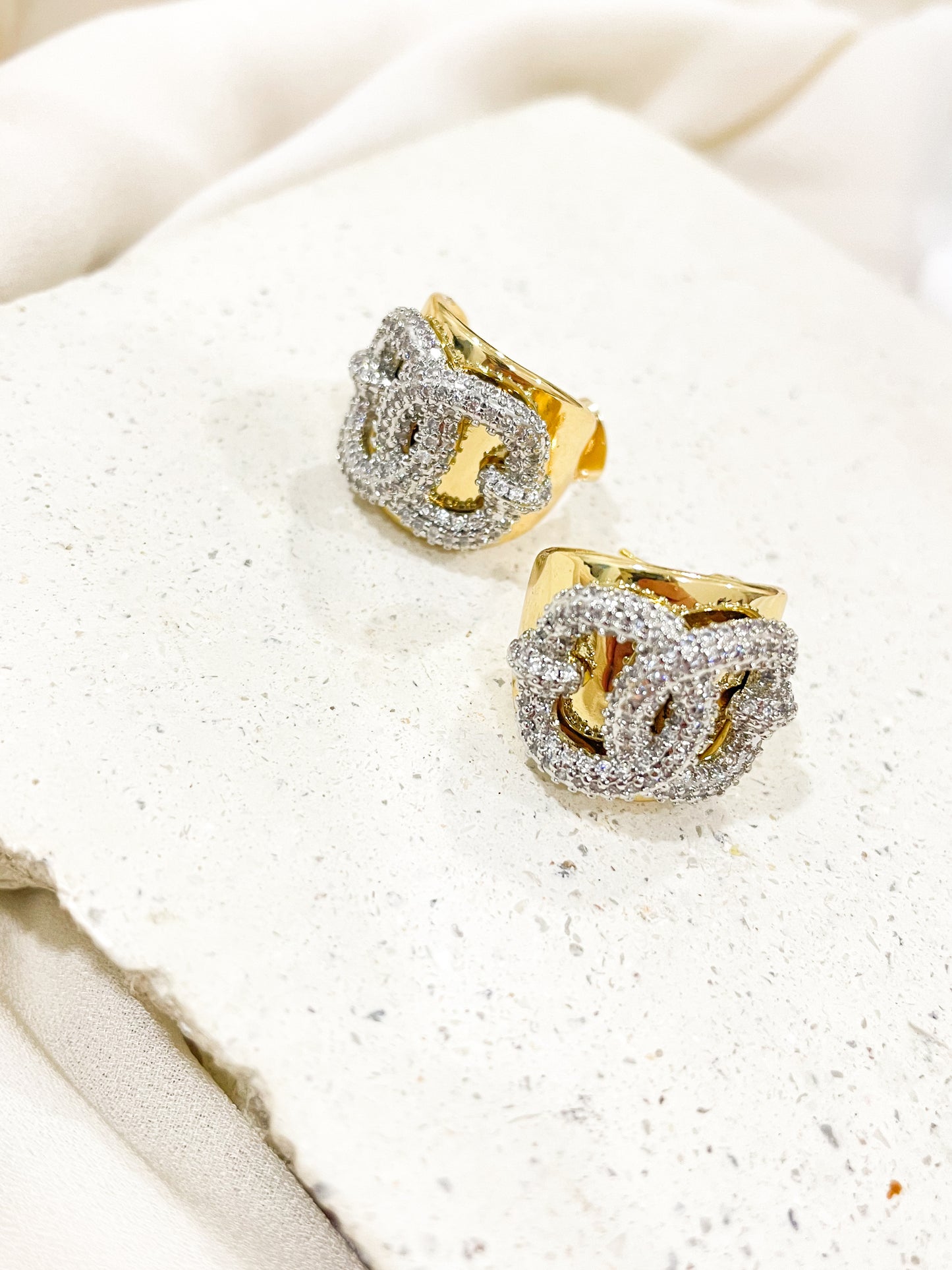 Valentina Gold Stud Earrings