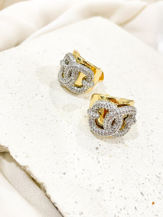 Valentina Gold Stud Earrings