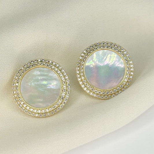 Adria Shiny Stud Earrings