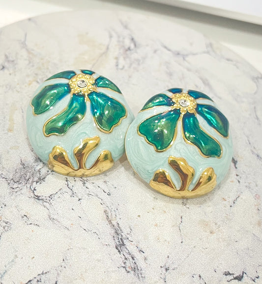 Celeste Gold Stud Earrings