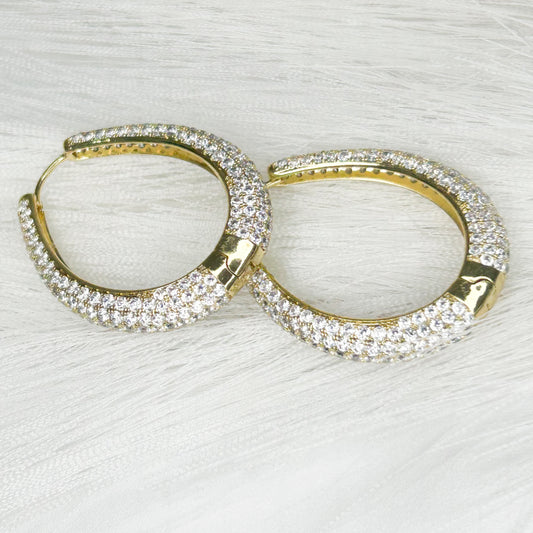 Sienna Shiny Hoops Earrings