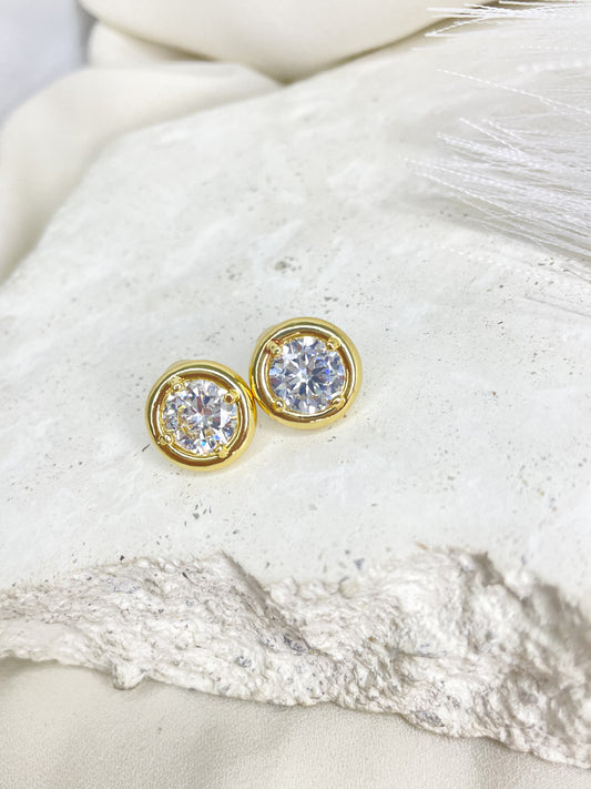 Esme Gold Stud Earrings