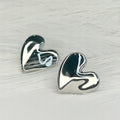 Viola Silver Stud Earrings