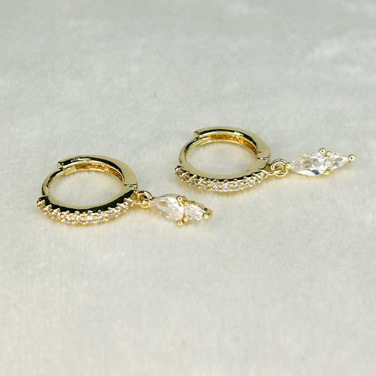 Jorac Shiny Huggie Earrings