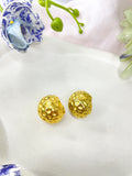 Luna Gold Stud Earrings