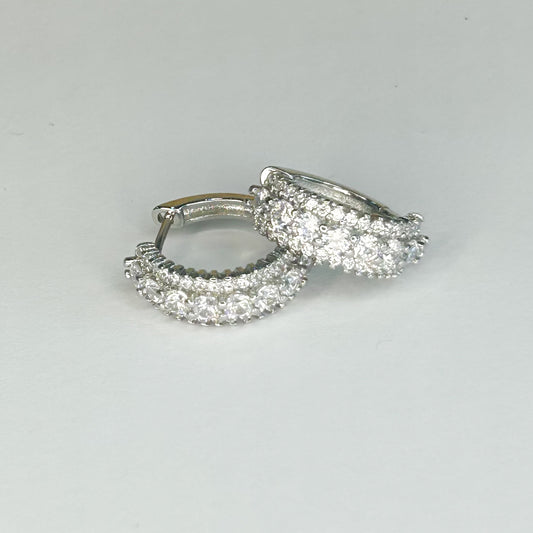 Oprah Silver Hoop Earrings