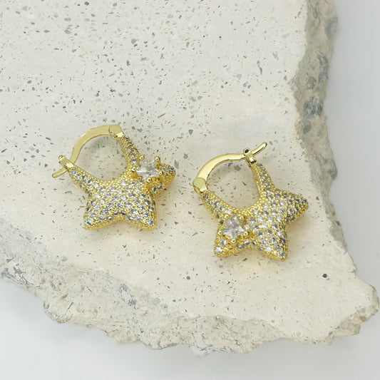 Lakelyn Shiny Huggie Earrings
