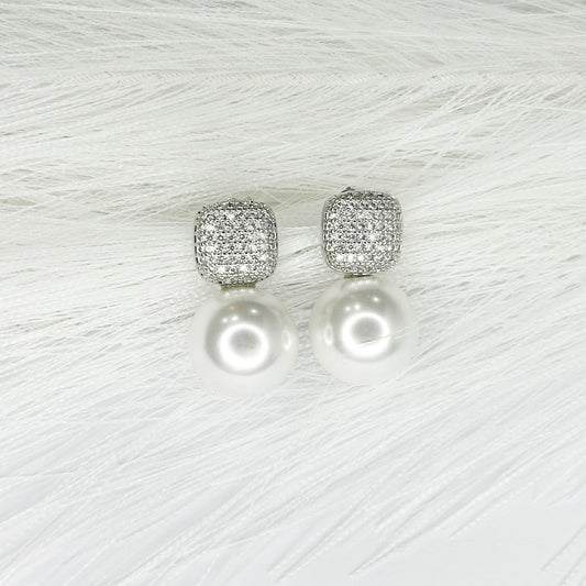 Karina Silver Stud Earrings