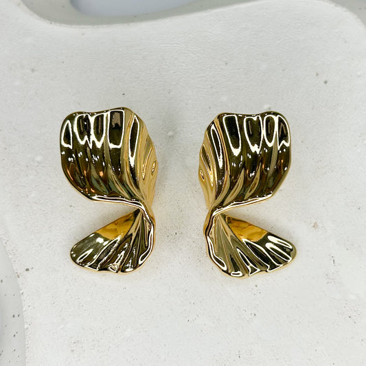 Cressida Gold Stud Earrings